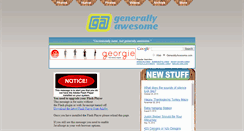 Desktop Screenshot of generallyawesome.com
