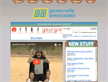 Tablet Screenshot of generallyawesome.com